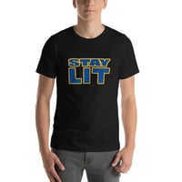 Image 4 of STAY LIT KNICKS Short-Sleeve Unisex T-Shirt
