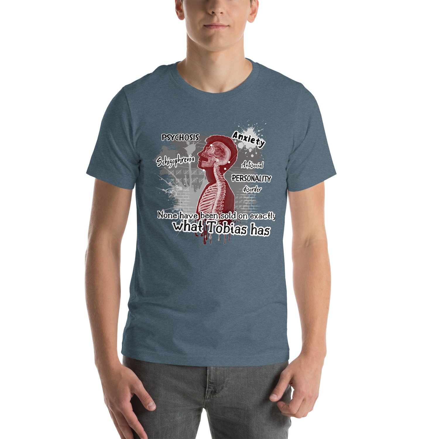 Image of Officially licensed Leigh Rivers Psychotic obsession Tobias Unisex t-shirt