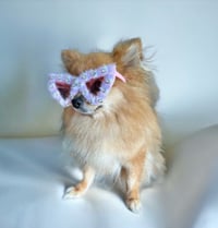 Pet Props Sunglasses Pink Fur & Diamonds