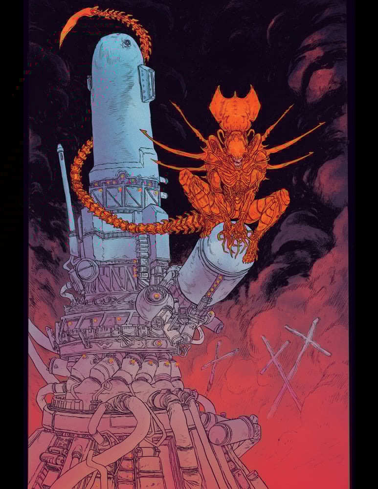 Aliens Genocide Print 11x17