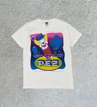 Image 1 of 90s PEZ DISPENSER CLOWN TEE - SIZE LARGE