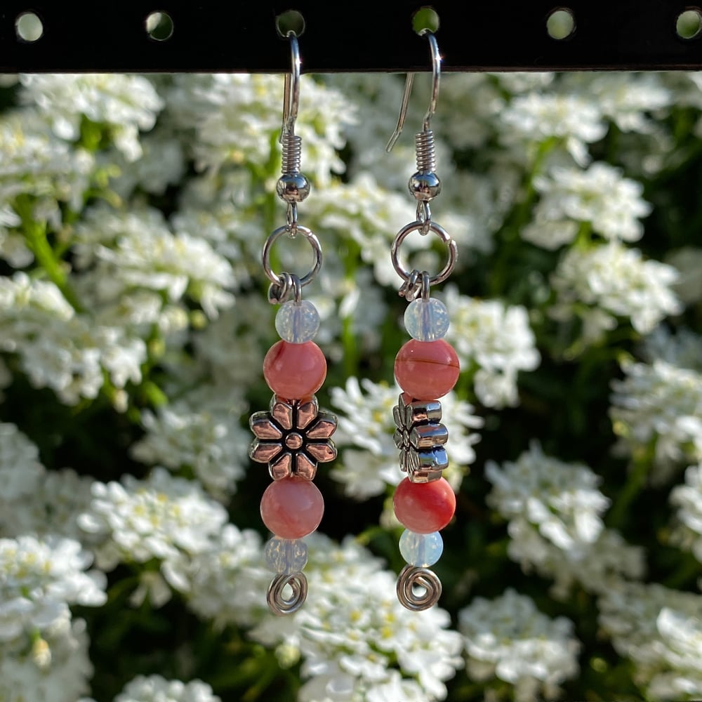 Image of glowing flower earrings