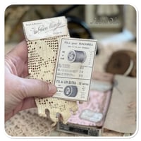 Image 4 of Replica DMC French Thread box full of vintage lace samples