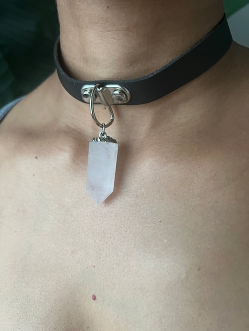 Image of ZUMI •  Rose Quartz Choker