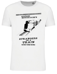 Image 4 of Camiseta Strangers On A Train (Alfred Hitchcock)