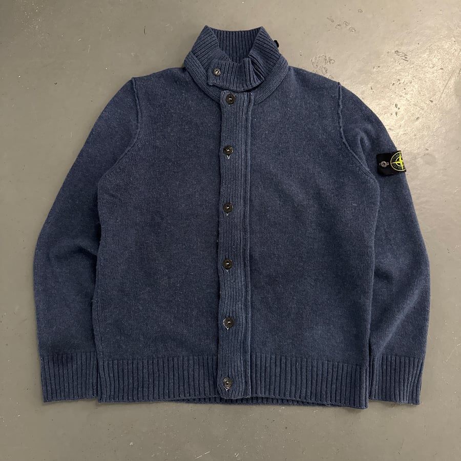 Image of Stone Island wool zip / button up, size XL