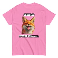 Image 7 of Unisex classic tee, Zero Fox Given T-Shirt | Funny Fox Sarcastic Humor Graphic Tee