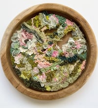 Image 1 of Framed Circle Of Stitch -Pinks