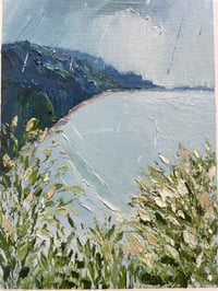 Image 3 of ‘Great Ocean Rd In The Rain’ Oil on 300gsm paper