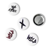 Image 3 of Set of WILD pin buttons 