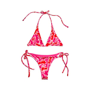 Image of Pink B Camo Bikini Set