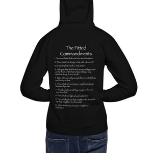 Image of The Fitted Commandments Hoodie - White Print