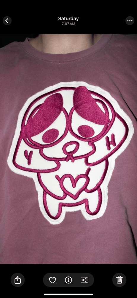 GARMENT DYED CREWNECK (MAROON) Image 2