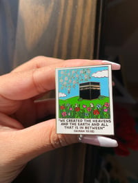 Image 5 of “Quran Quote 50:38 Polaroid” Hard Enamel Pin