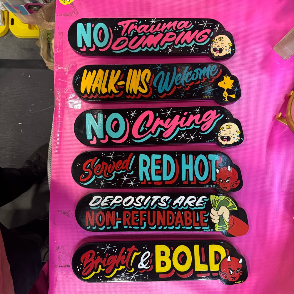 16" Lettering Signs w/ Graphic