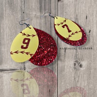 Image 2 of Softball Earrings