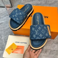 Image 7 of LV Pillow Denim Slides