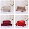  Solid Rectangle Puffer Crossbody Bag - 3 Colors 