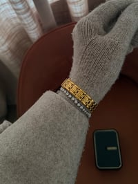 Image 4 of Vintage SEIKO Peach Dial Diamond Bezel - In BOX 