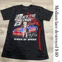 Medium Betty silver lace destroyed