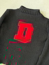 Image 4 of SWEATER LAINE D BLACK/RED