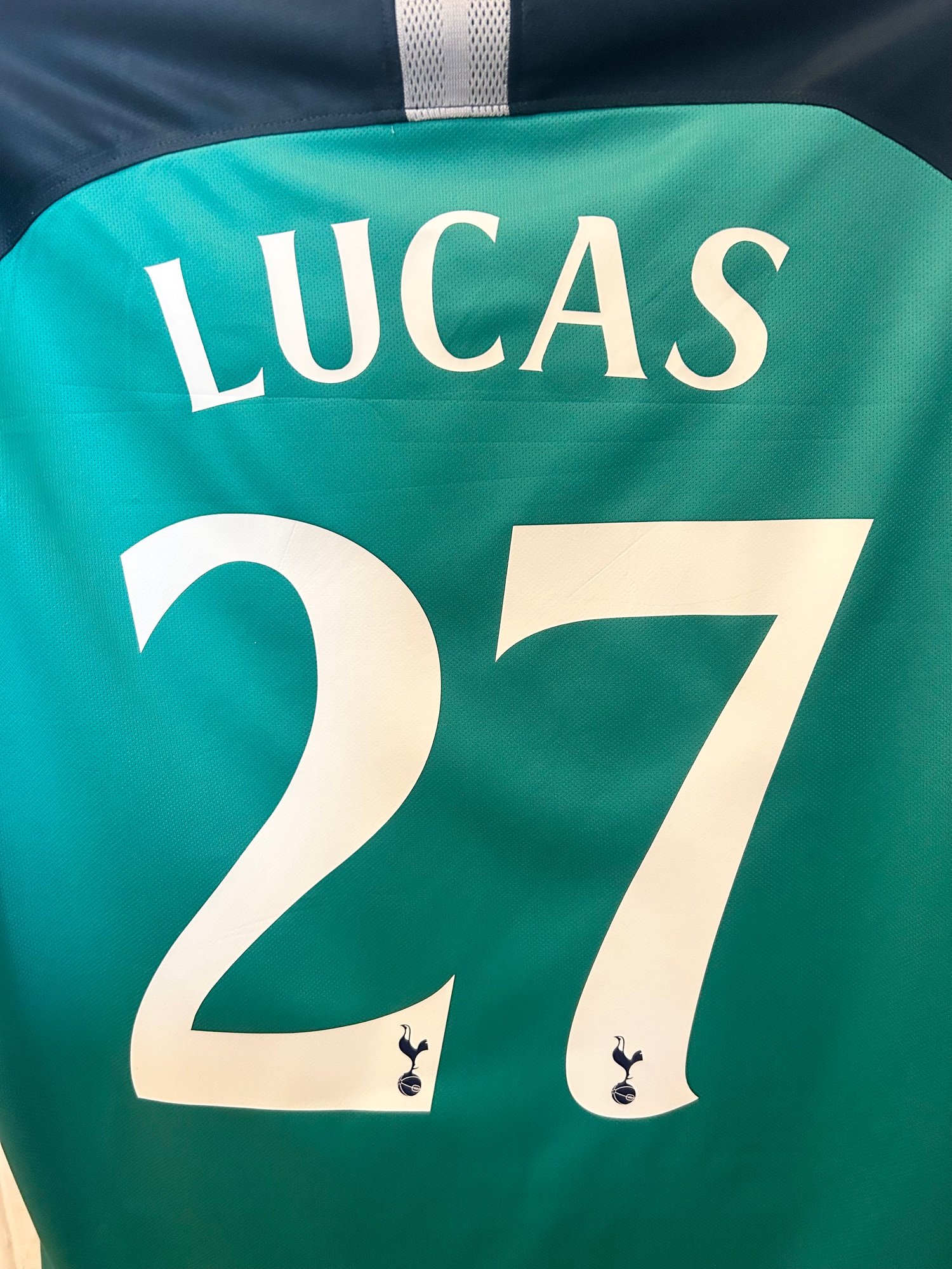 Image of Tottenham Hotspur “LUCAS 27” 2018/19 Third Shirt + patches (XL)