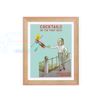 Image 3 of Cocktails On The Poop Deck Framed poster