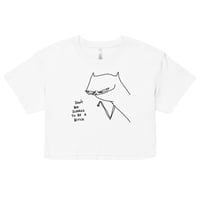 Image 5 of dont be scared Women’s crop top 