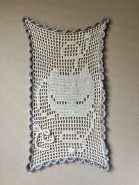 Image 1 of cat head tapestry 
