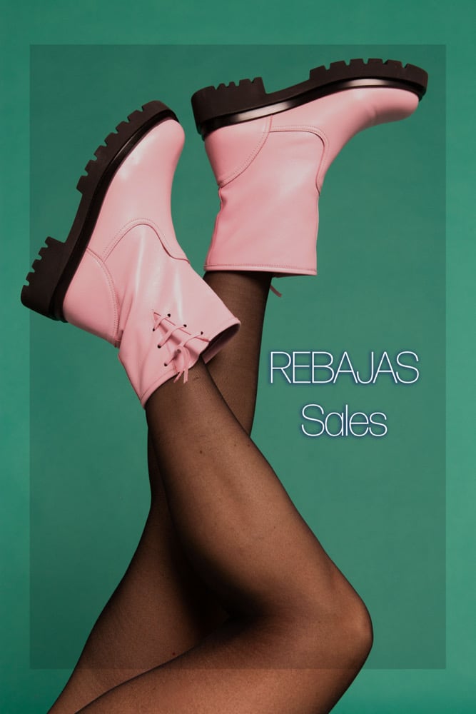 Image of REBAJAS-SALES 40% Bota Rosa piel