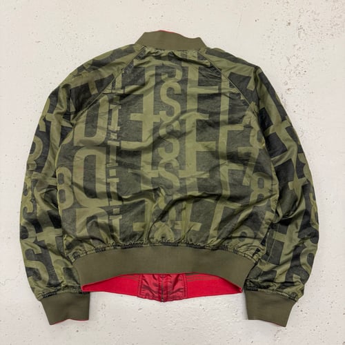 Image of 2000s Reversible Nylon Diesel Bomber Jacket, Size Medium