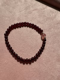 Image 3 of Garnet bracelet 极细石榴石手链