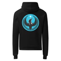 Image 2 of Unisex Champion hoodie - Blue Rebel Loon back print