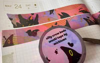 Image 1 of silly crow buds gold foil washi tape 