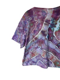 Image 7 of L Crop Tee in Prism Geode Ice Dye