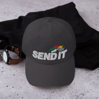 Image 3 of Send It Dad hat - Black 