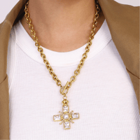 Image 2 of Valencia Cross Necklace
