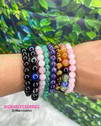 Image 1 of Colored Beaded Bracelets 