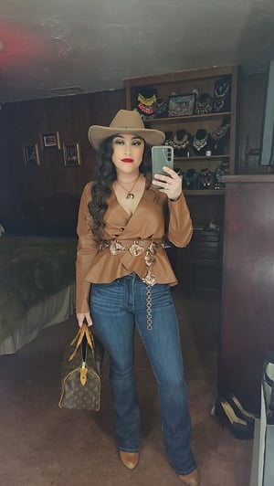 Image of Horse Concho Chain Link Belt