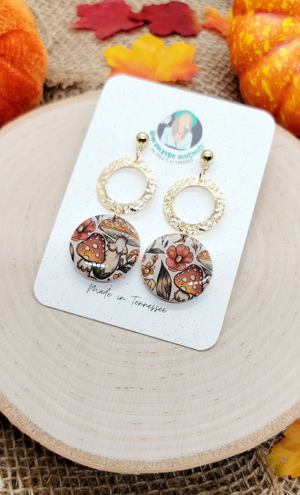 Image of Fall Mushie Earrings