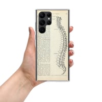 Image 2 of Antique Bookpage Anatomical Illustration Human Spine Clear Case for Samsung®