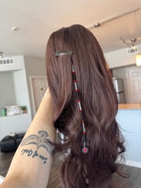 Image 5 of Glorified Record  Beaded Hair Clip 