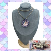 Image 1 of Chainmaille Framed Mermaid Pendant 