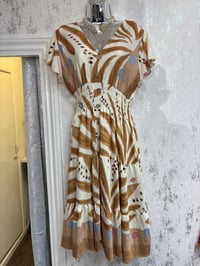 Image 1 of Charlotte - Angel Sleeve Midi Dress
