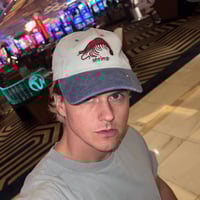 Image 3 of SHRIMP HAT - CAMO & SAND/BLUE