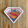 Superman "Kindness is punk rock" Sticker and Print
