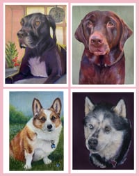 Image 1 of Custom Colored-Pencil Pet Portrait 
