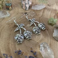 Image 3 of Skull Cherry Earrings