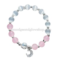 Image 4 of Rose Quartz & Moonstone Bracelet  (Just 3 left!)