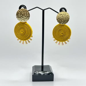 Pendientes soutache QUITO - Color mostaza